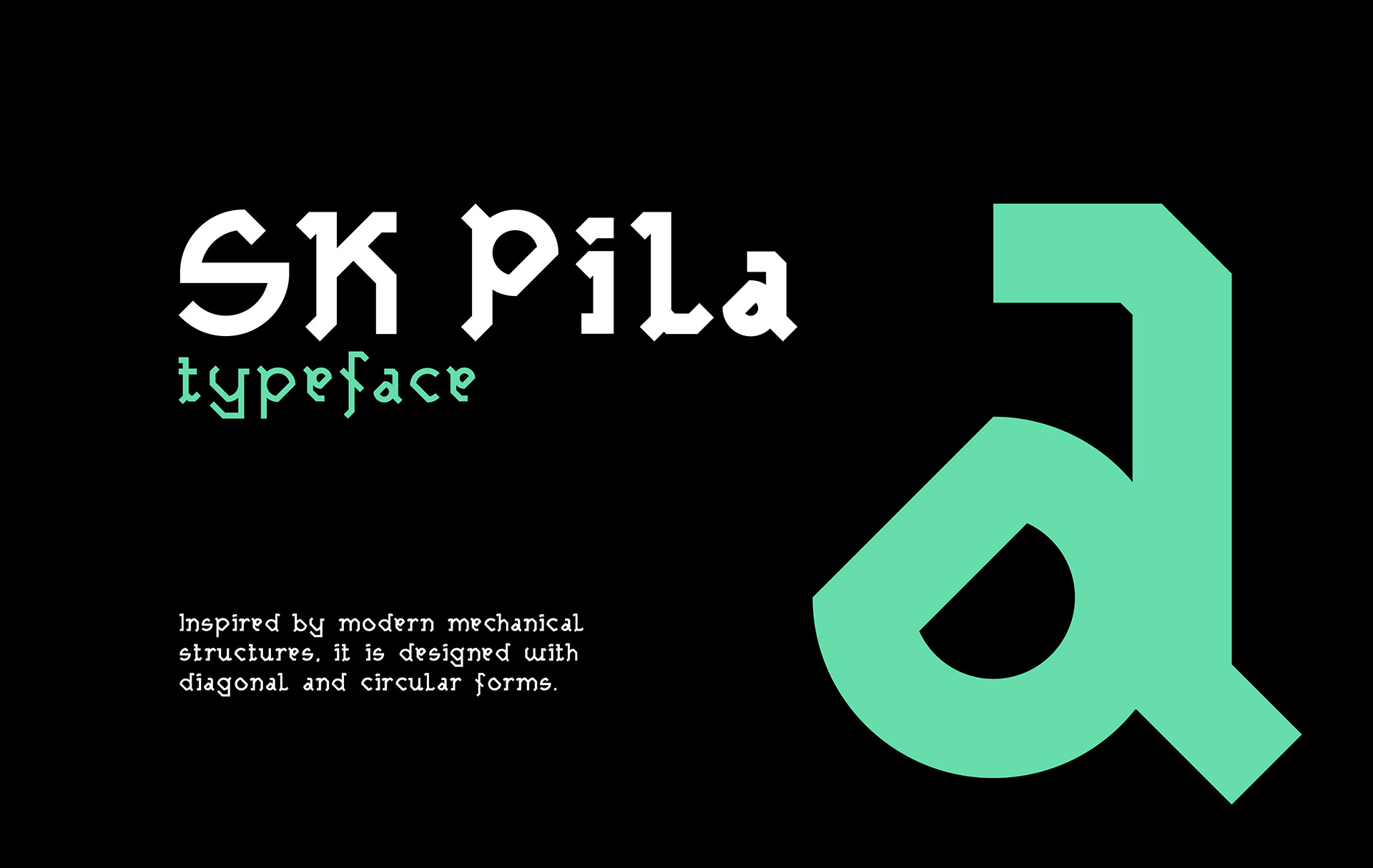 SK Pila Free Font - decorative-display