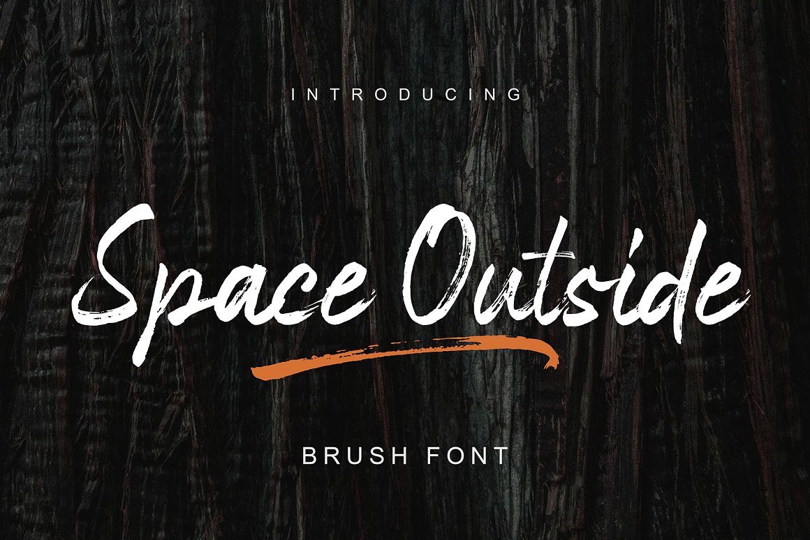 Space Outside Free Font - script