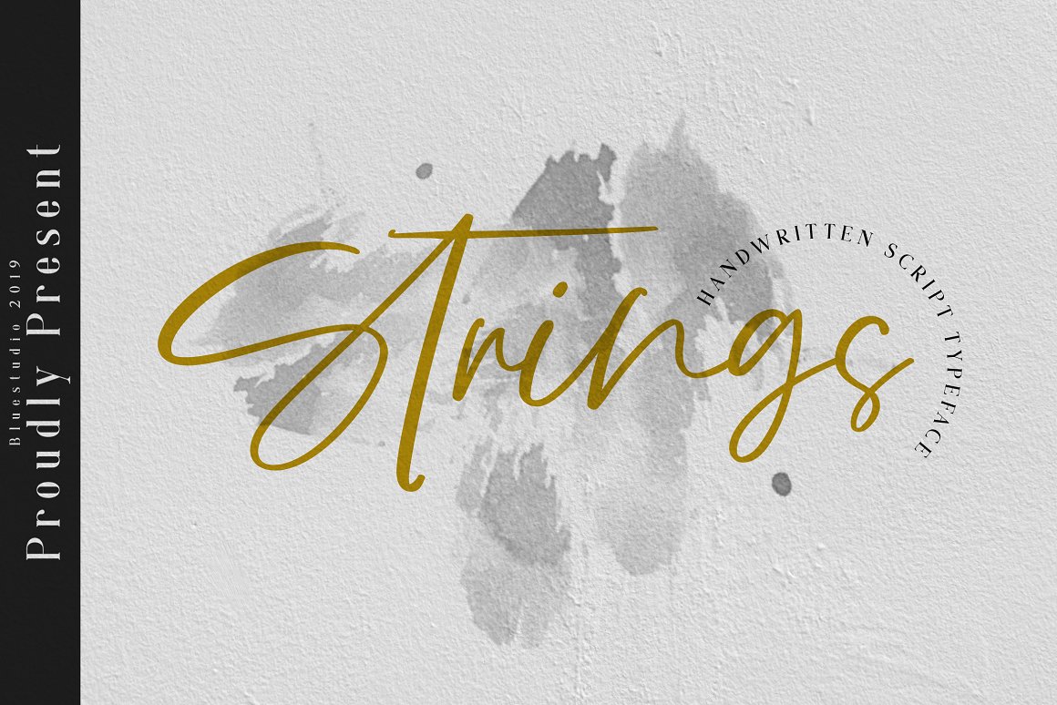 Strings Free Font - script
