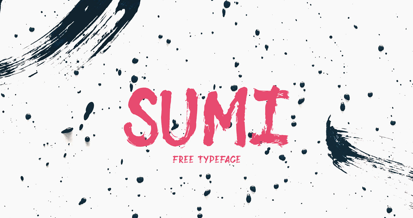 SUMI Free Brush Font - script