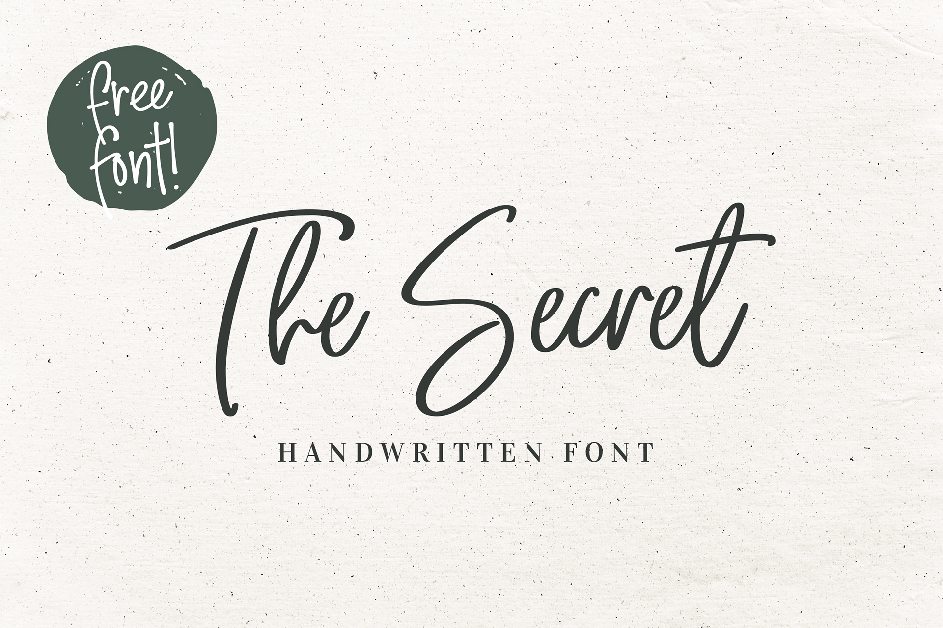 The Secret Free Font - script