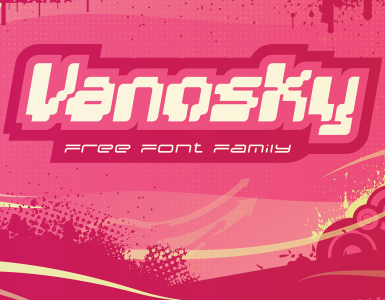Vanosky Free Font - decorative-display