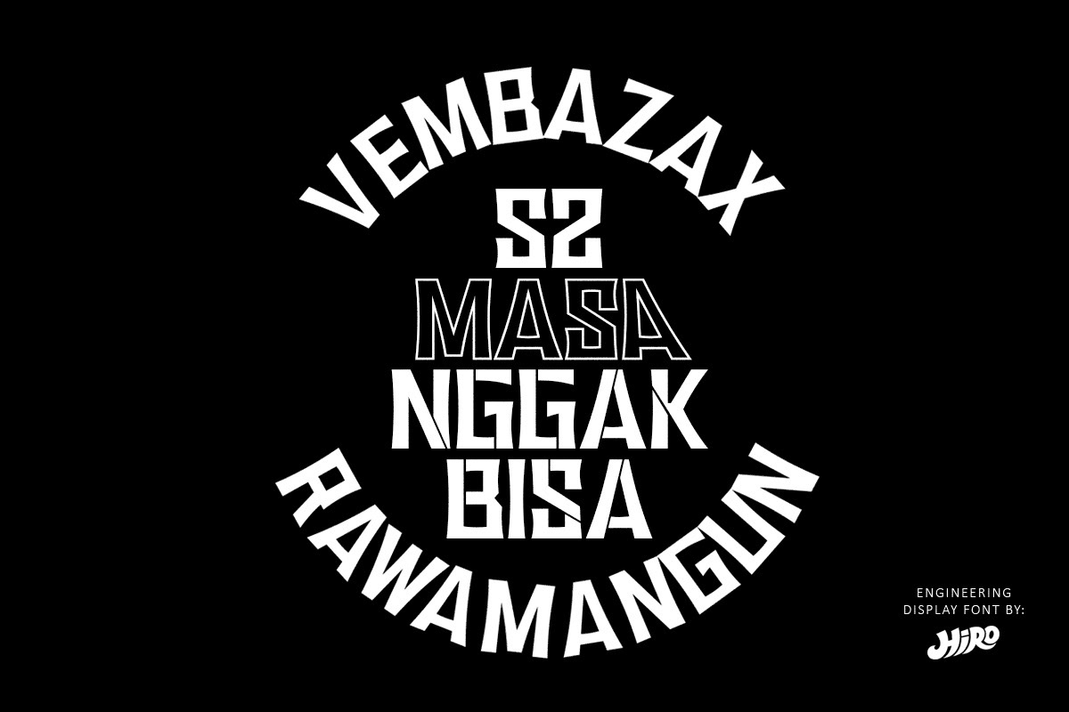VEMBAZAX RM Free Font - decorative-display