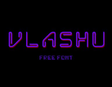 VLASHU Free Font - decorative-display