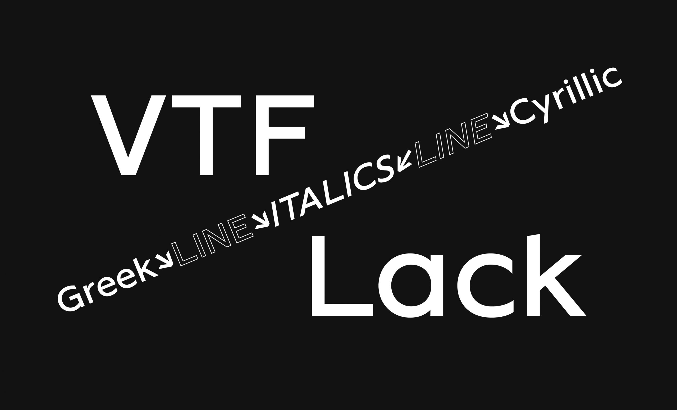 VTF Lack Free Font - sans-serif, cyrillic