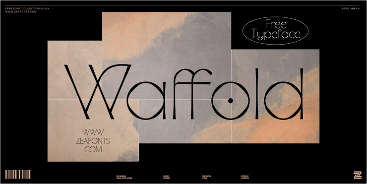 Waffold Free Font - sans-serif
