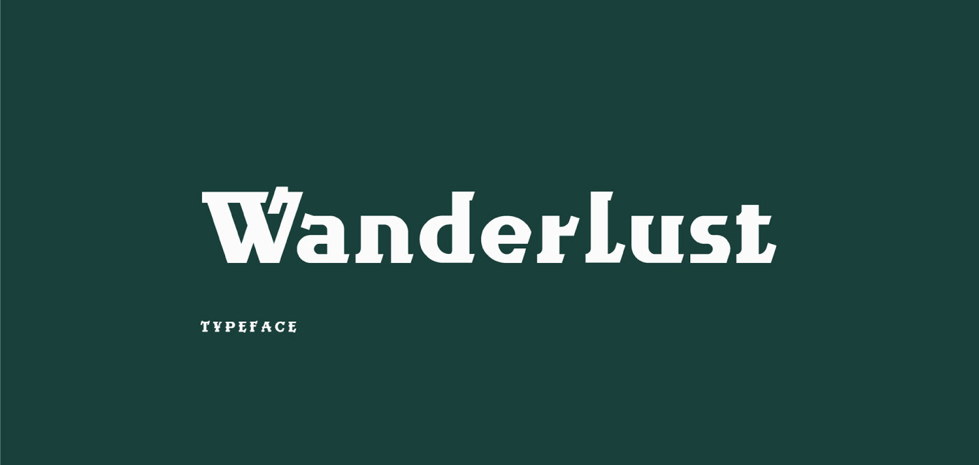 Wanderlust Free Font - slab-serif