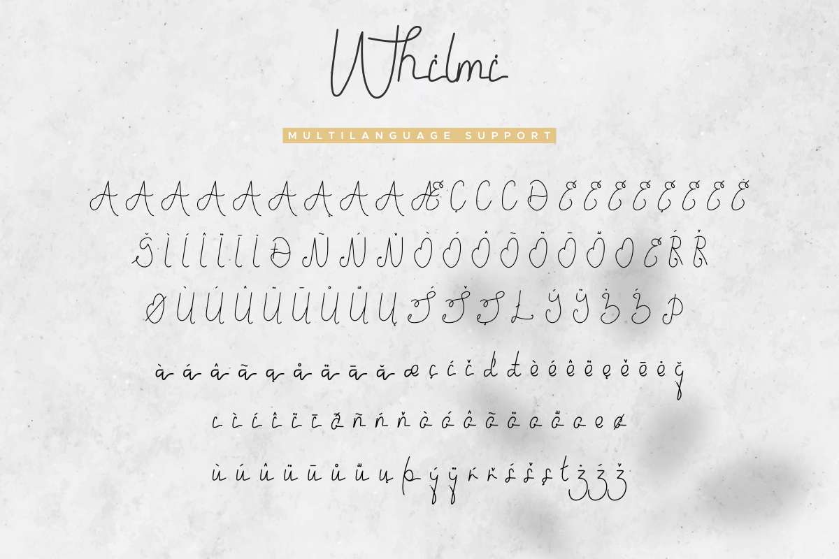 Whilmi Free Font - script
