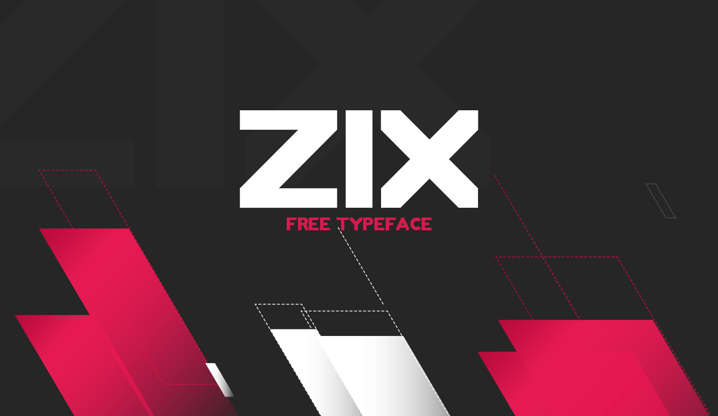 ZIX Free Font - decorative-display