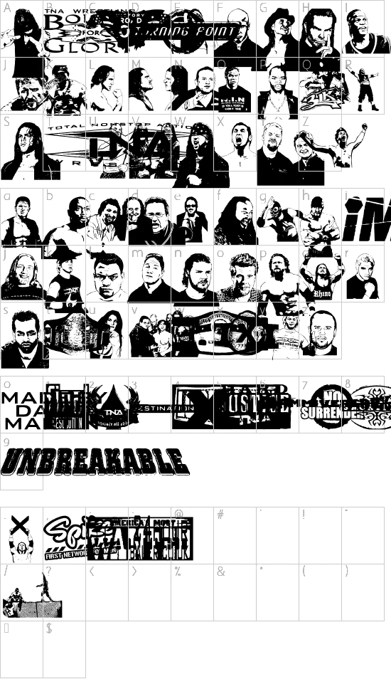 character map