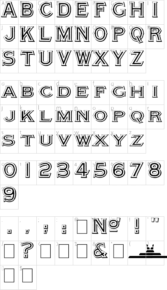 character map