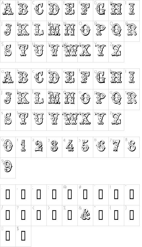 character map