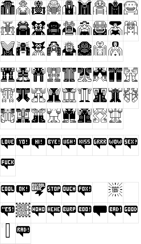 character map