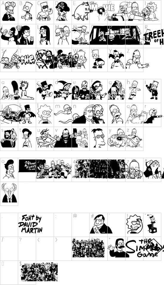 character map