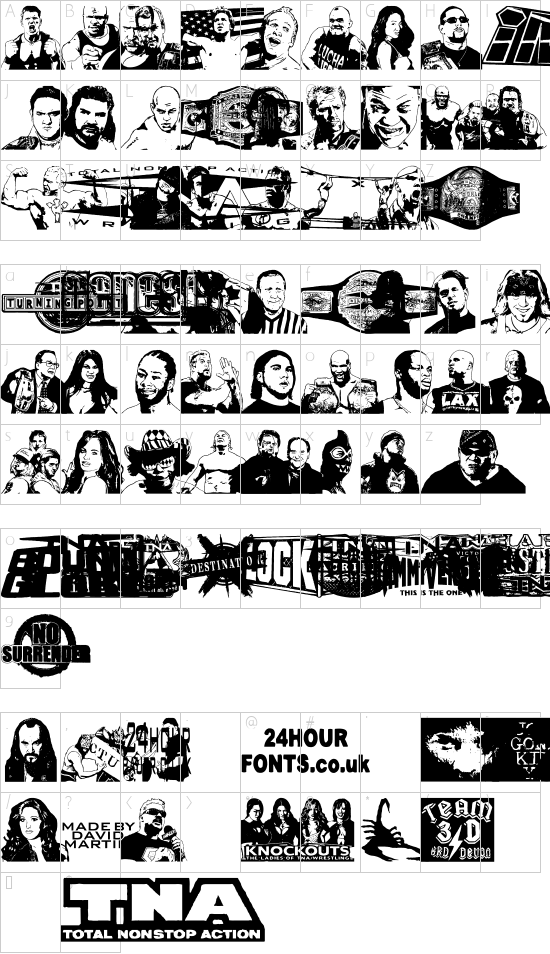 character map