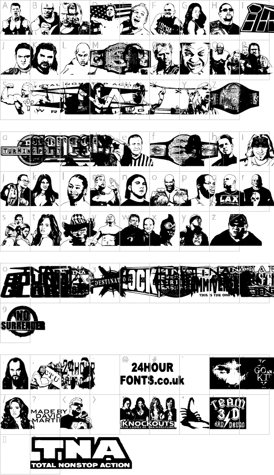 character map