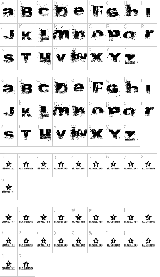 character map