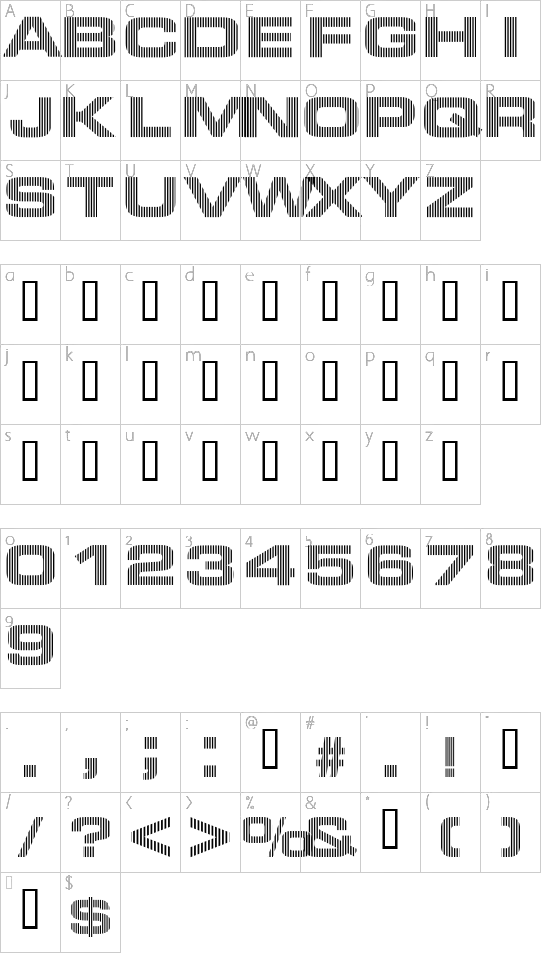 character map