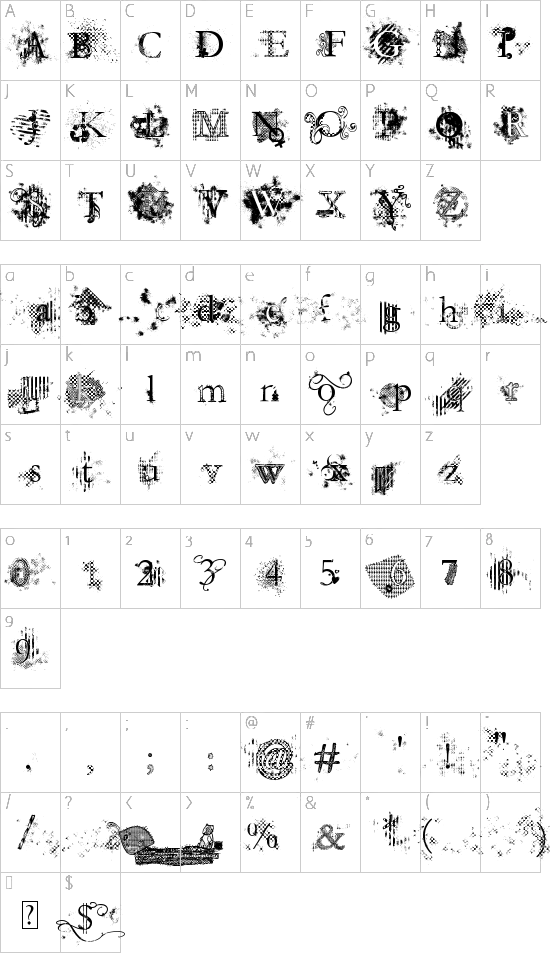 character map