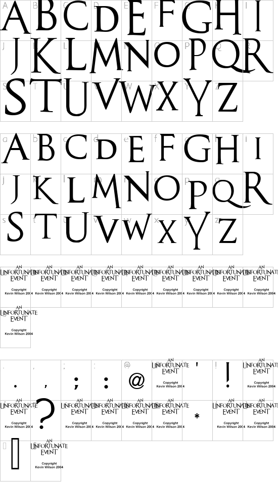 character map