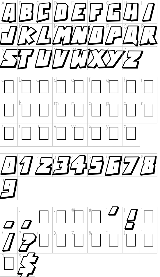 character map