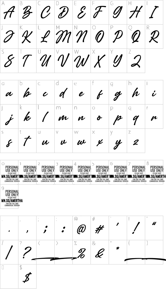 character map