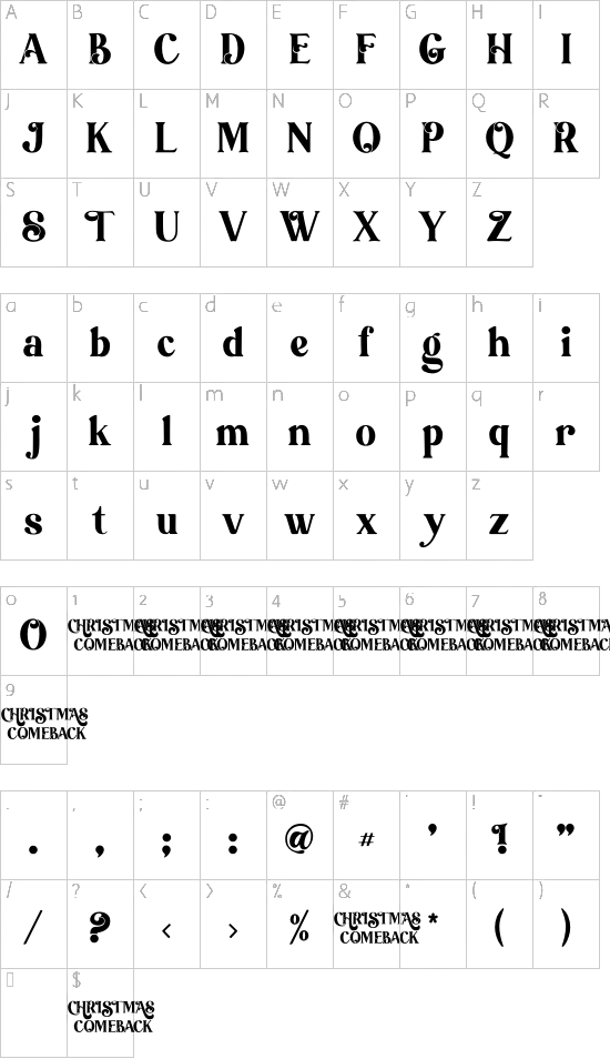 character map