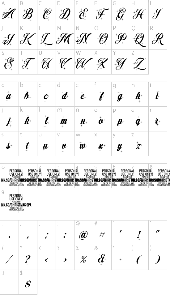 character map