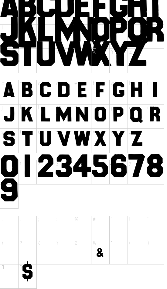 character map