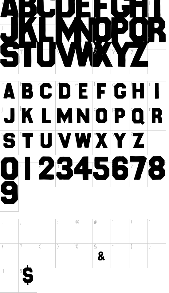 character map