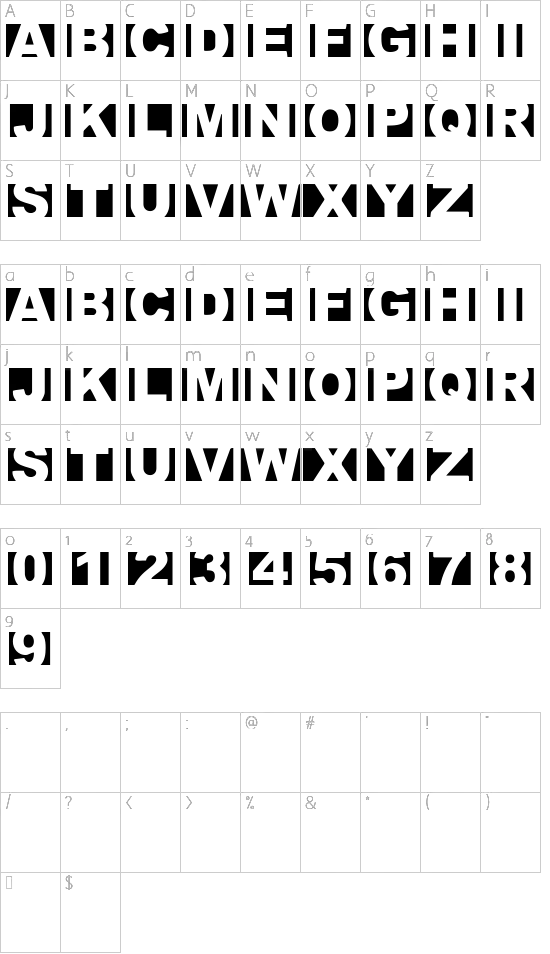 character map