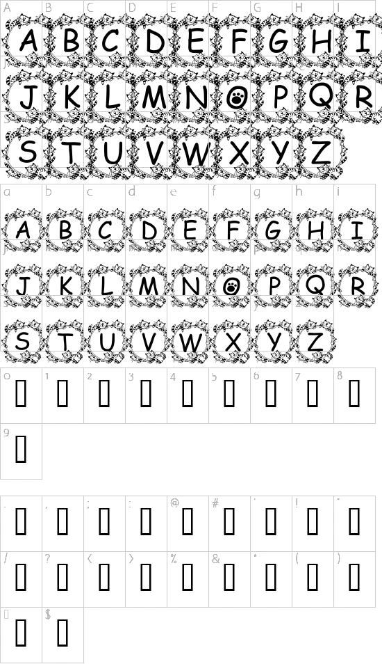 character map