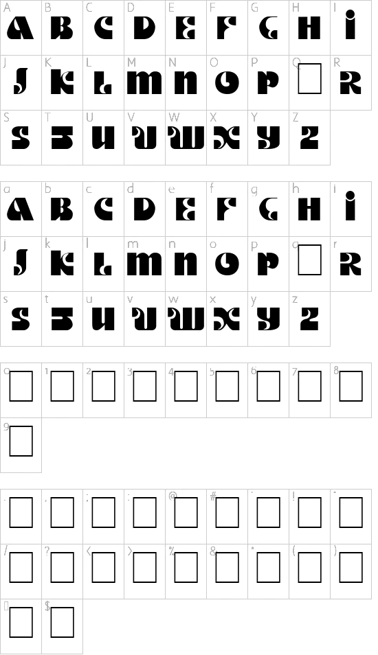 character map