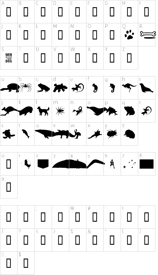 character map