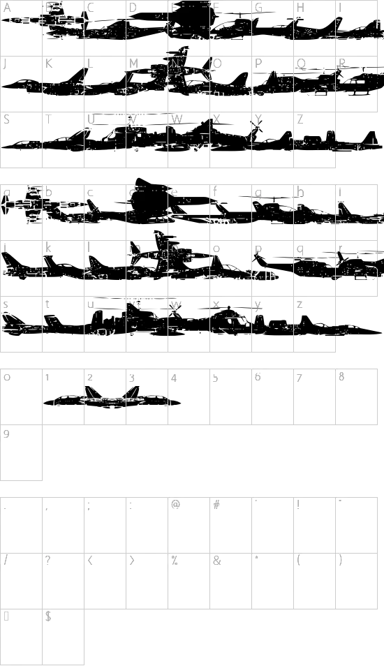 character map