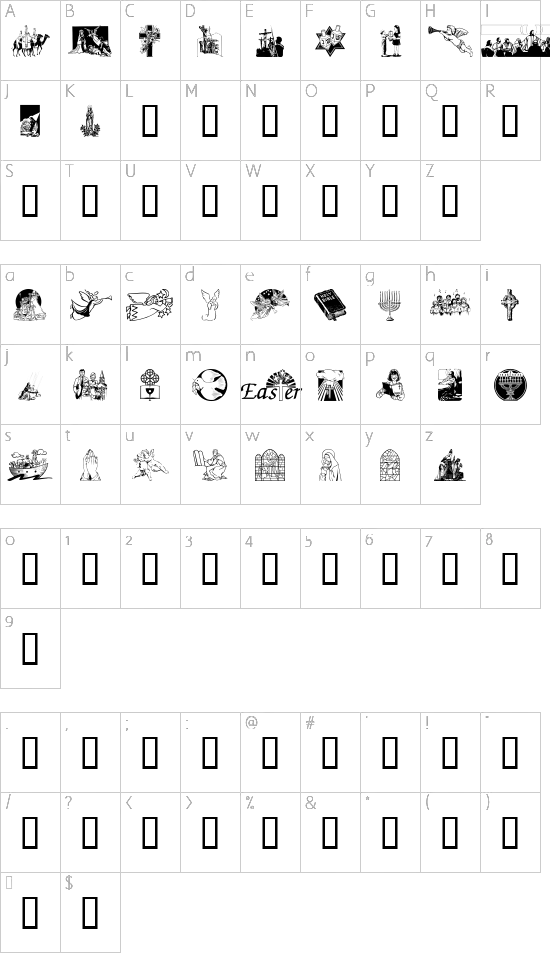 character map