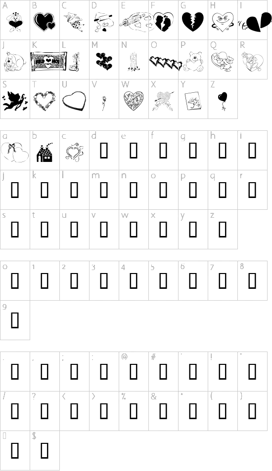 character map