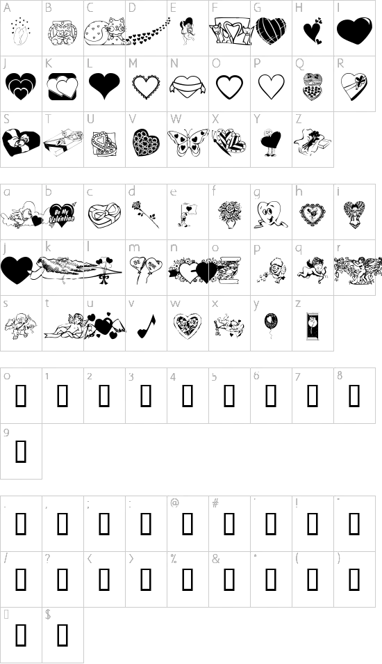 character map