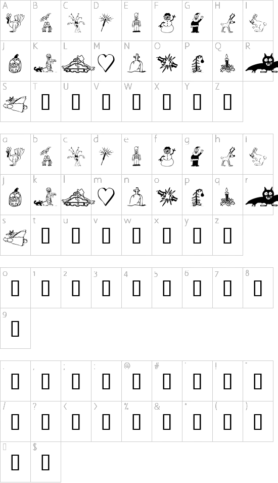 character map