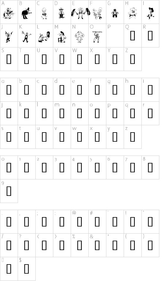 character map