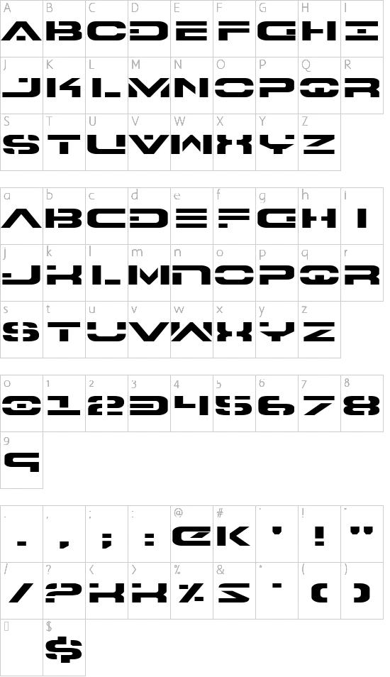 character map