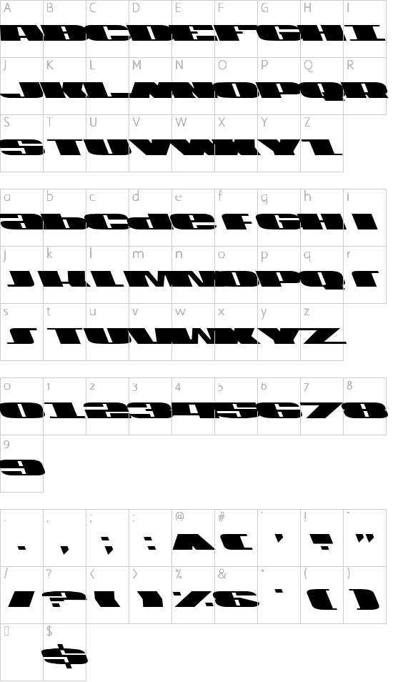 character map