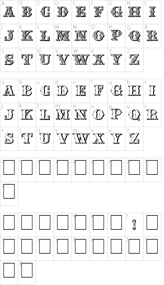 character map