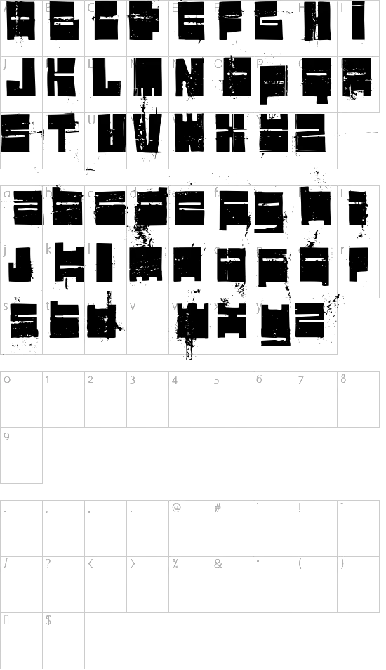 character map