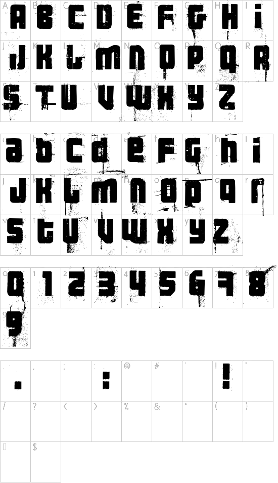 character map