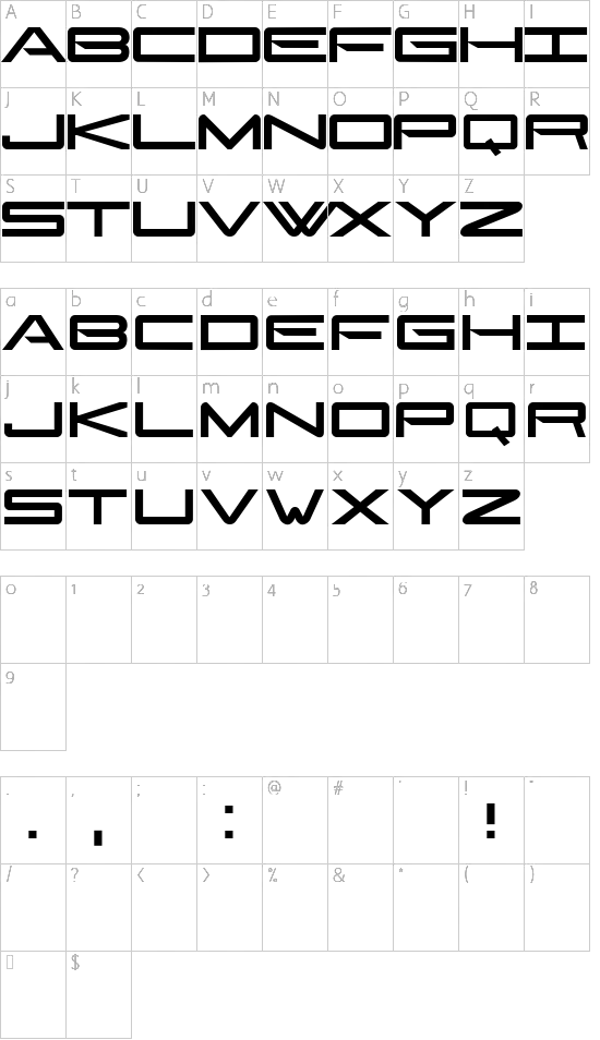 character map