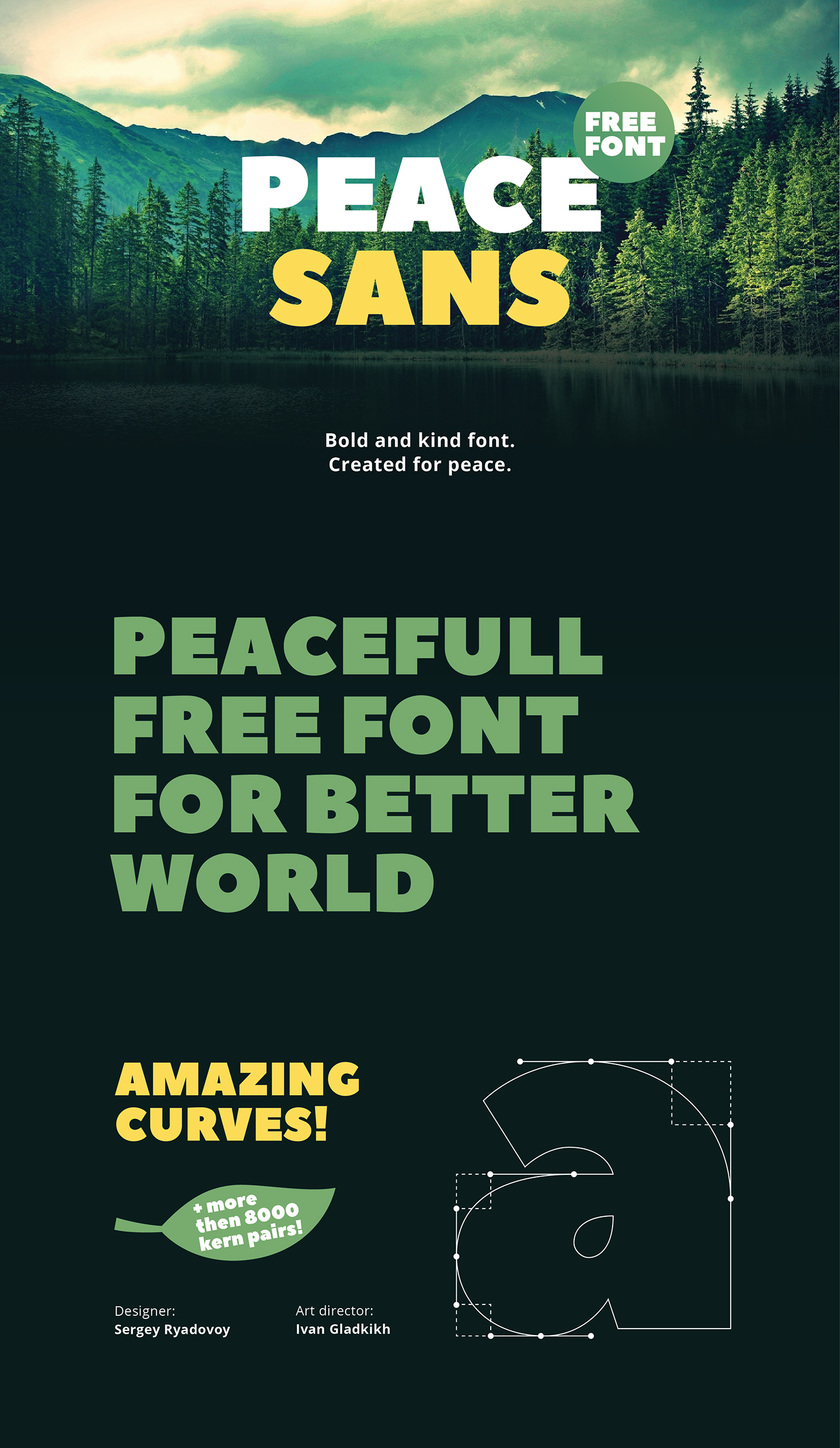 Peace Sans Free Font - sans-serif