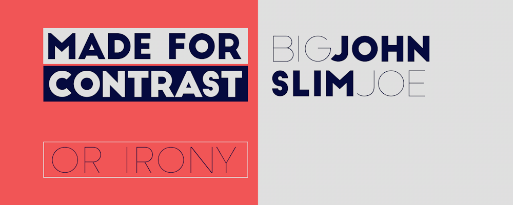 Big John & Slim Joe Free Font - sans-serif