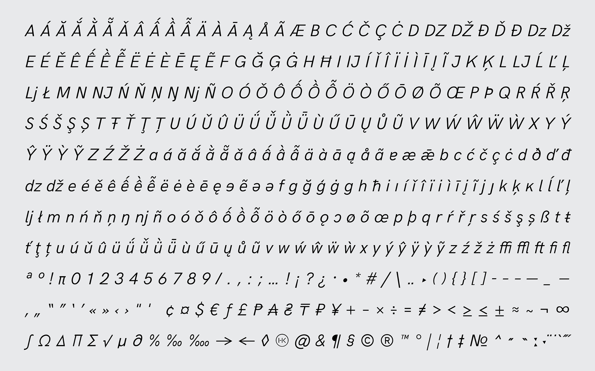 HK Grotesk Typeface - sans-serif