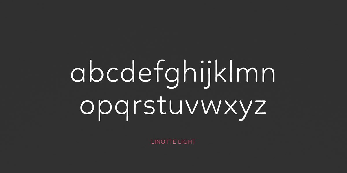 Linotte Typeface - sans-serif